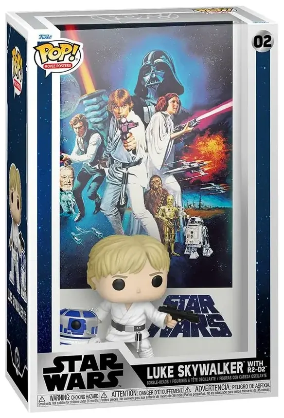 POP - Movie Poster Star Wars Luke Skywalker & R2-D2