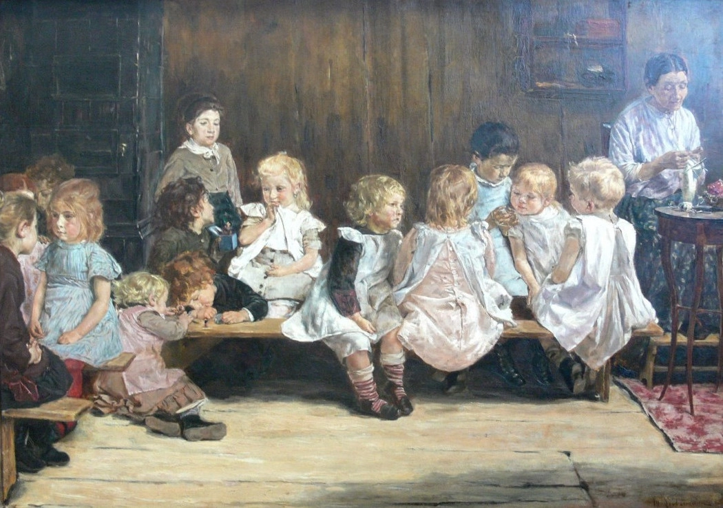 École Maternelle à Amsterdam, 1880 - Max Liebermann