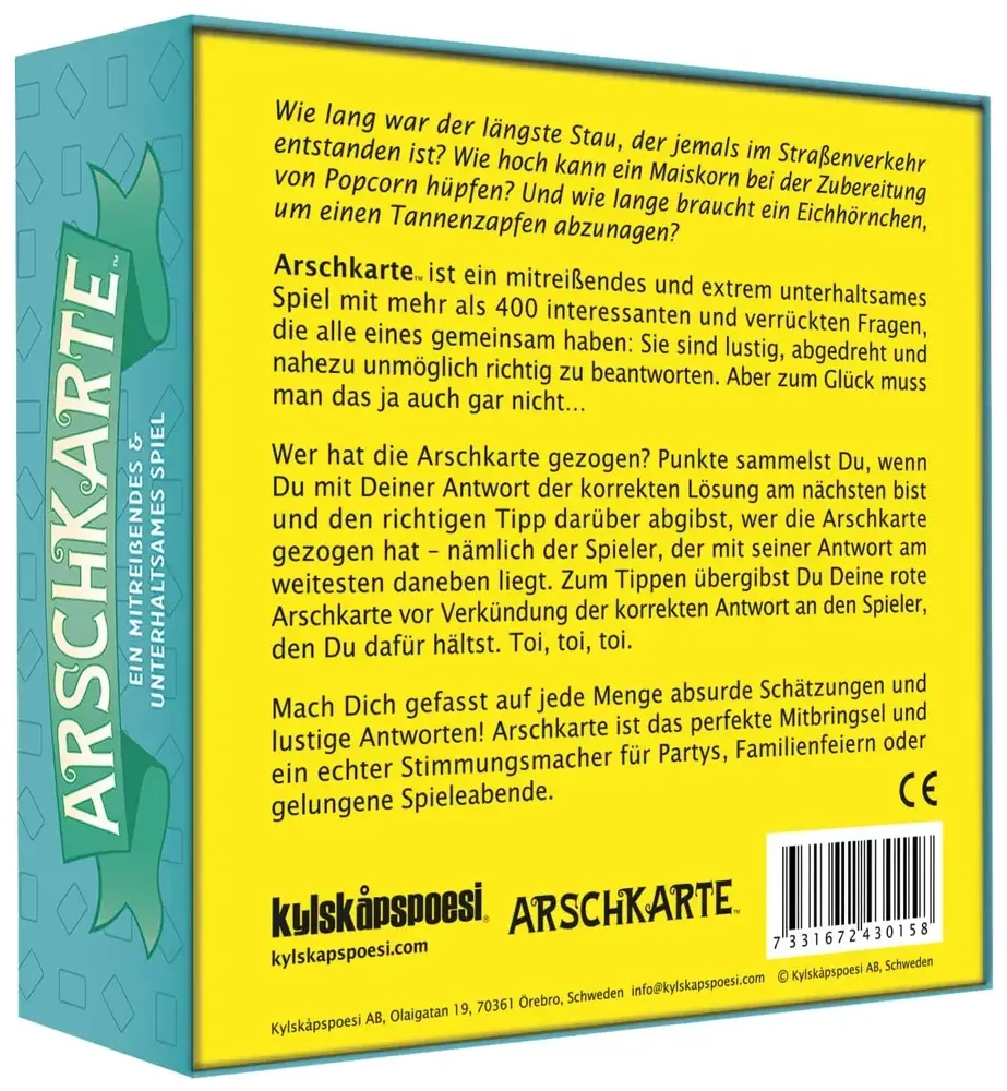 Arschkarte – Wer hat die Arschkarte gezogen?