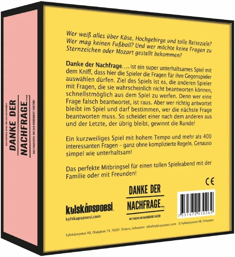 Danke der Nachfrage