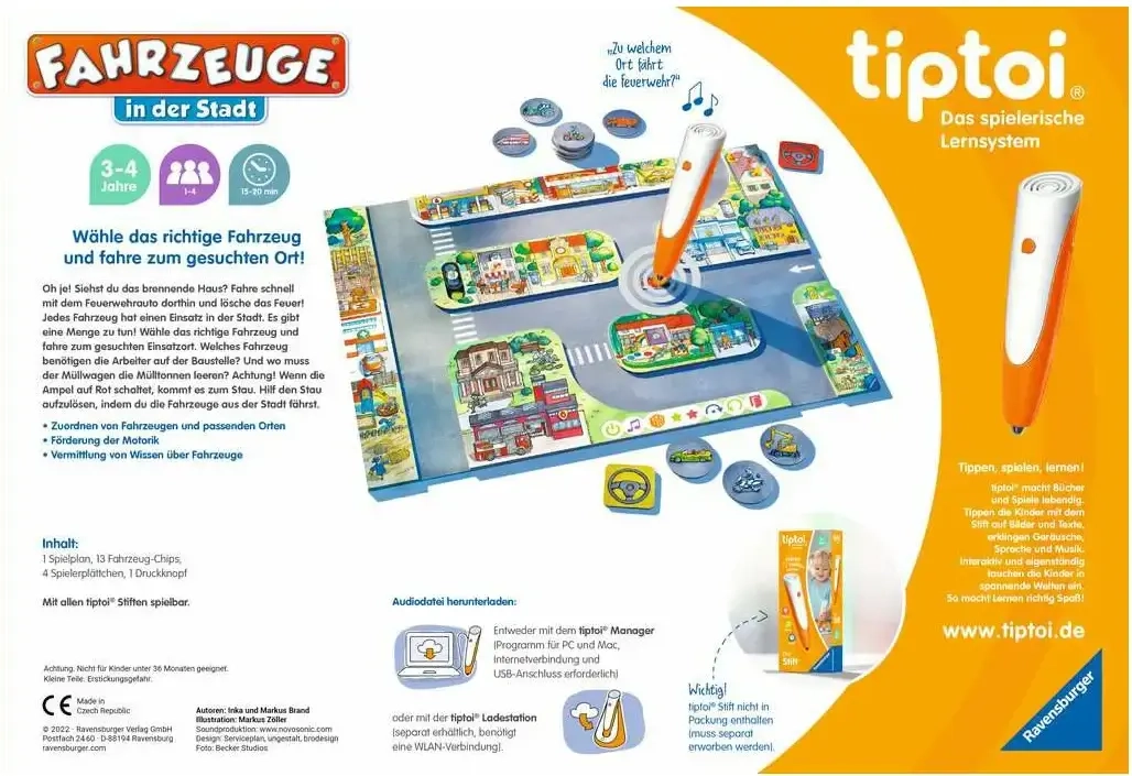 Tiptoi Fahrzeuge in der Stadt