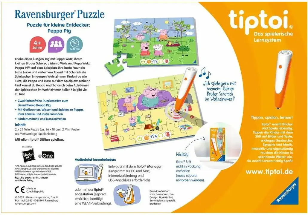 Tiptoi Puzzle für kleine Entdecker: Peppa Wutz