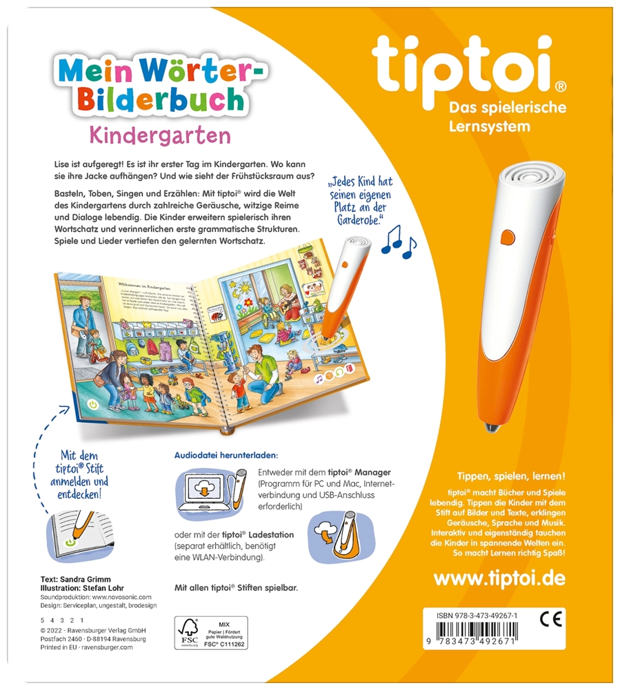 Tiptoi Mein Wörter-Bilderbuch: Kindergarten