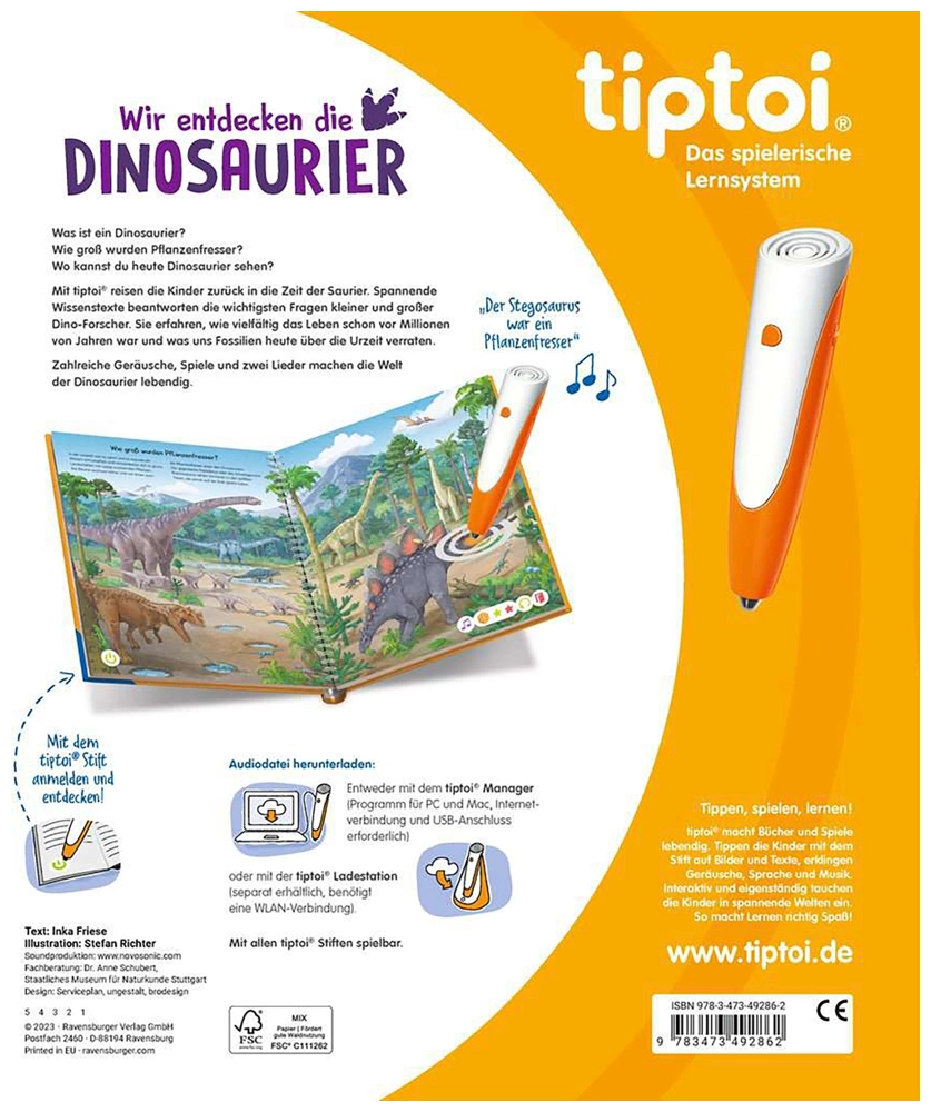 Tiptoi Wir entdecken die Dinosaurier