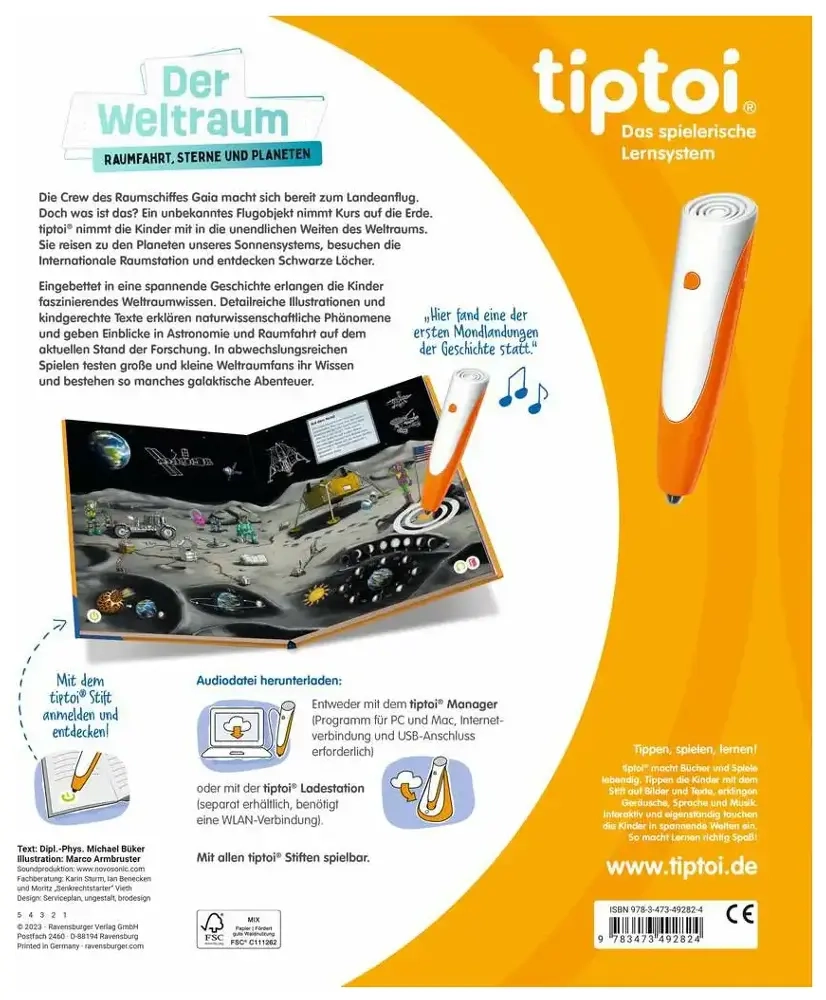Tiptoi Der Weltraum: Raumfahrt, Sterne und Planeten