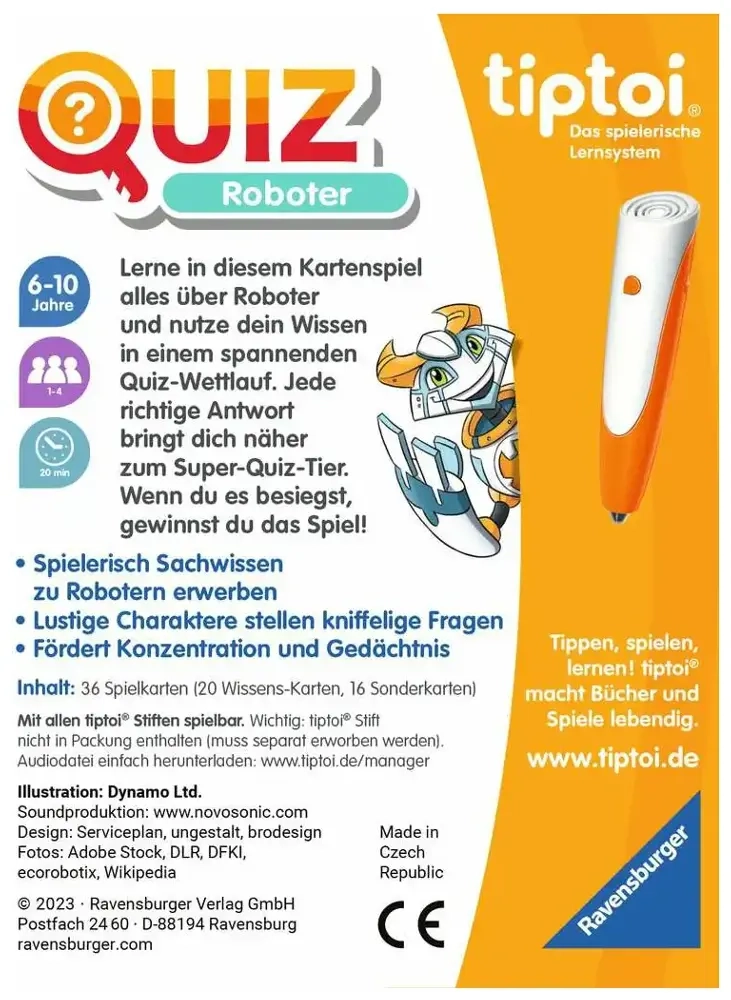 Tiptoi Quiz Roboter