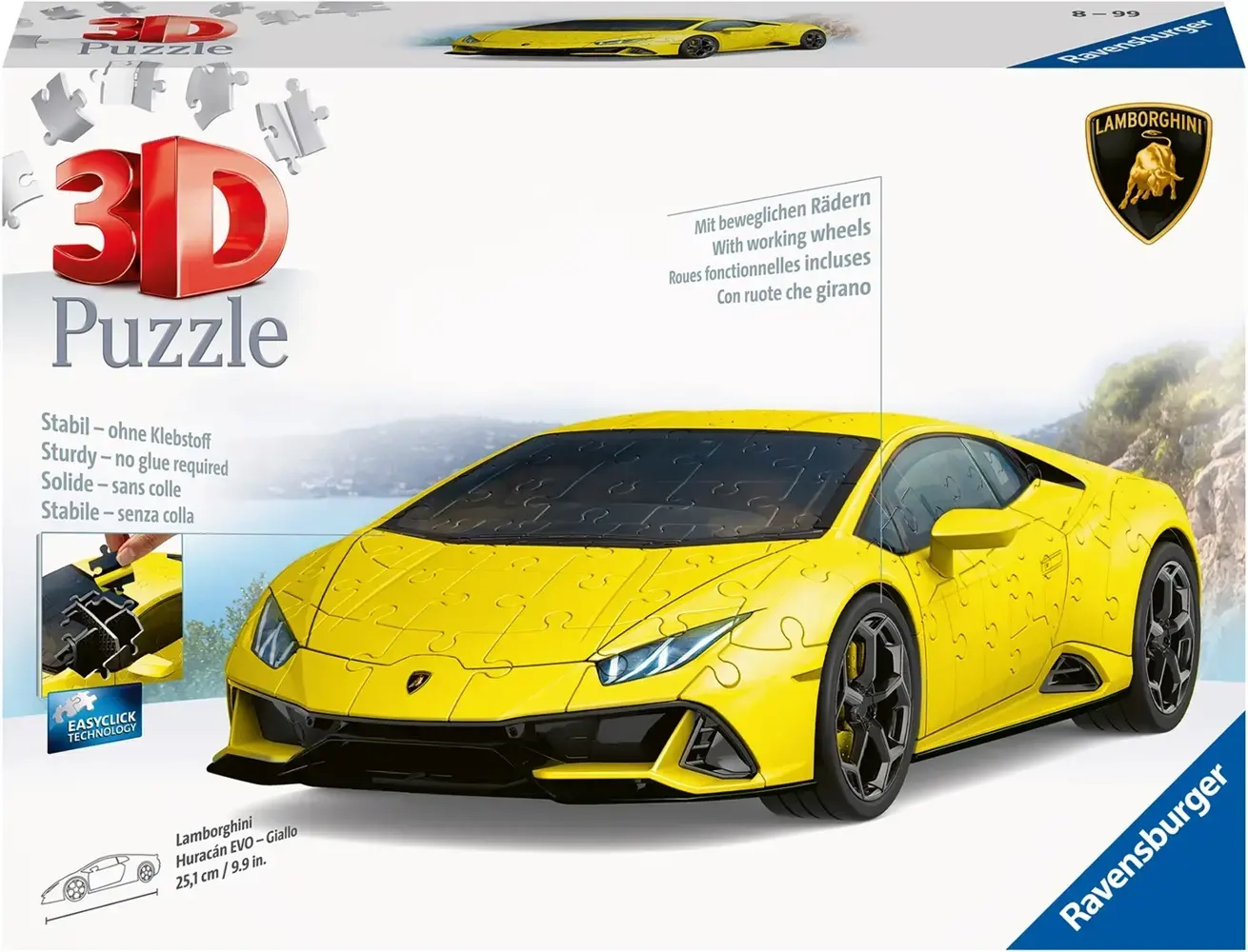 3D Puzzle - Lamborghini Giallo