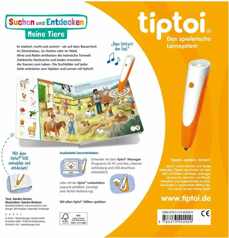 Tiptoi Buch Meine Tiere