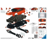 3D Puzzle - Lamborghini Arancio