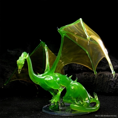 D&D Fantasy Miniatures Icons of the Realms Adult Emerald Dragon Premium Figure