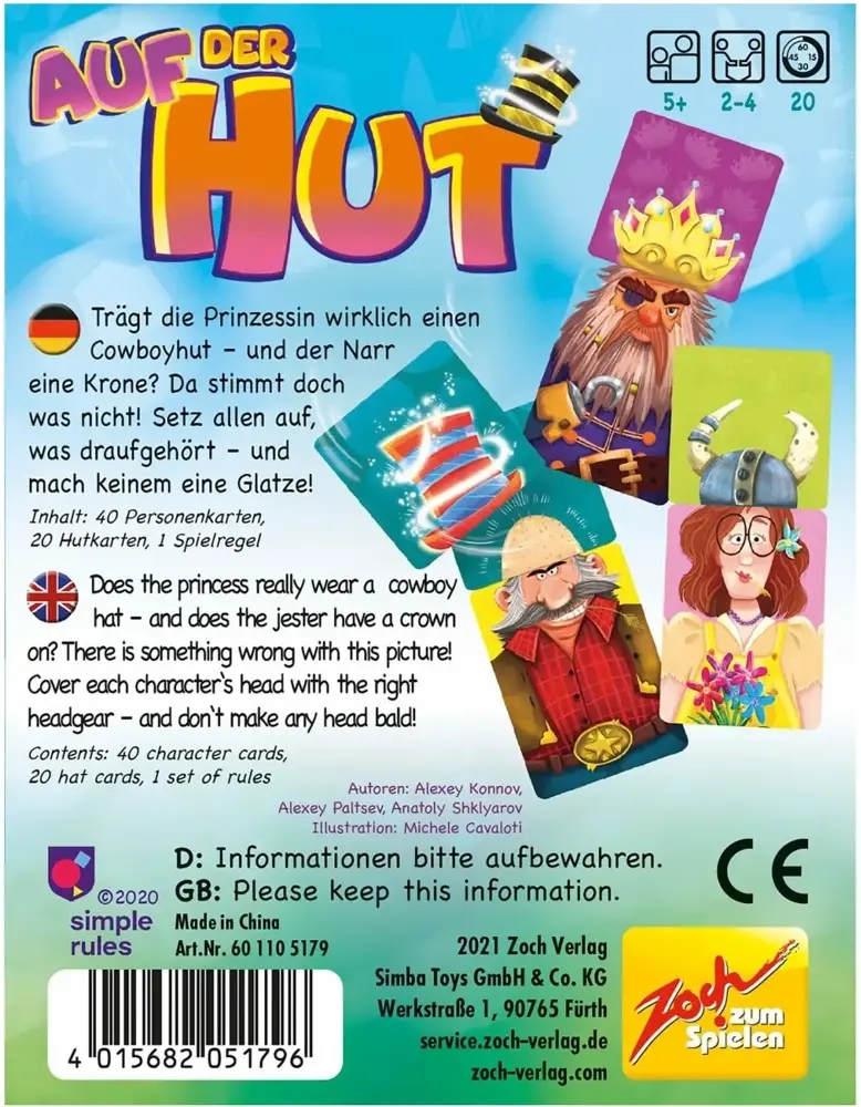 Auf der Hut - Das Kartenspiel