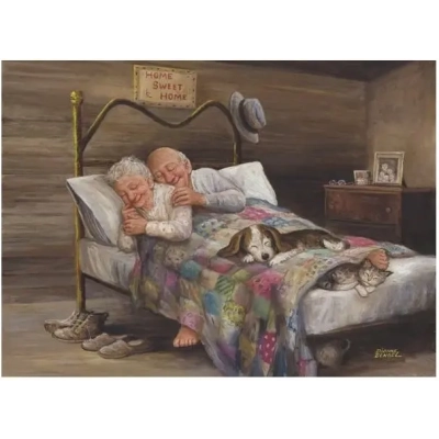 Gemütliches Bett