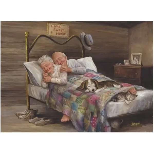 Gemütliches Bett