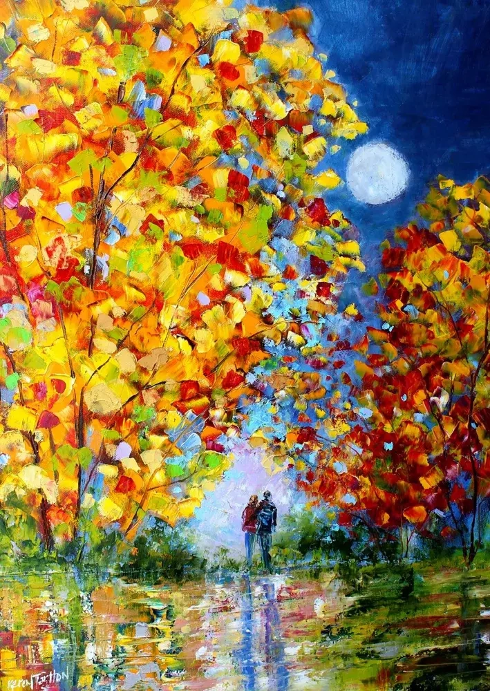 Herbstspaziergang am Abend