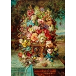 Flowers Still Life with Blue Tit