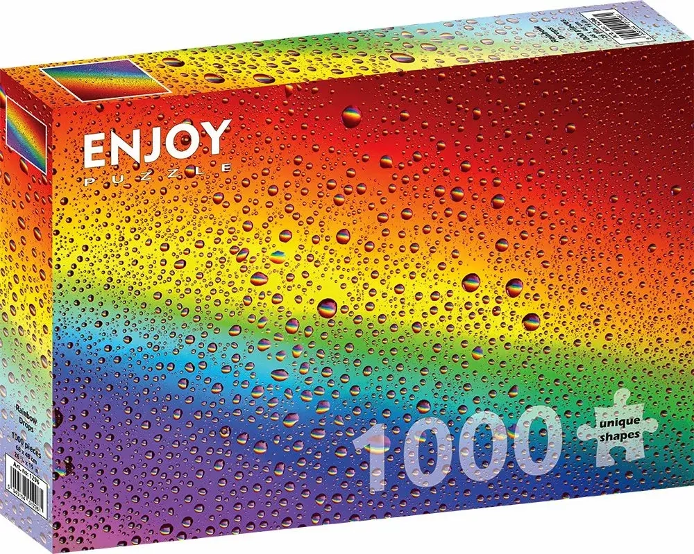 Regenbogenfarbene Tropfen