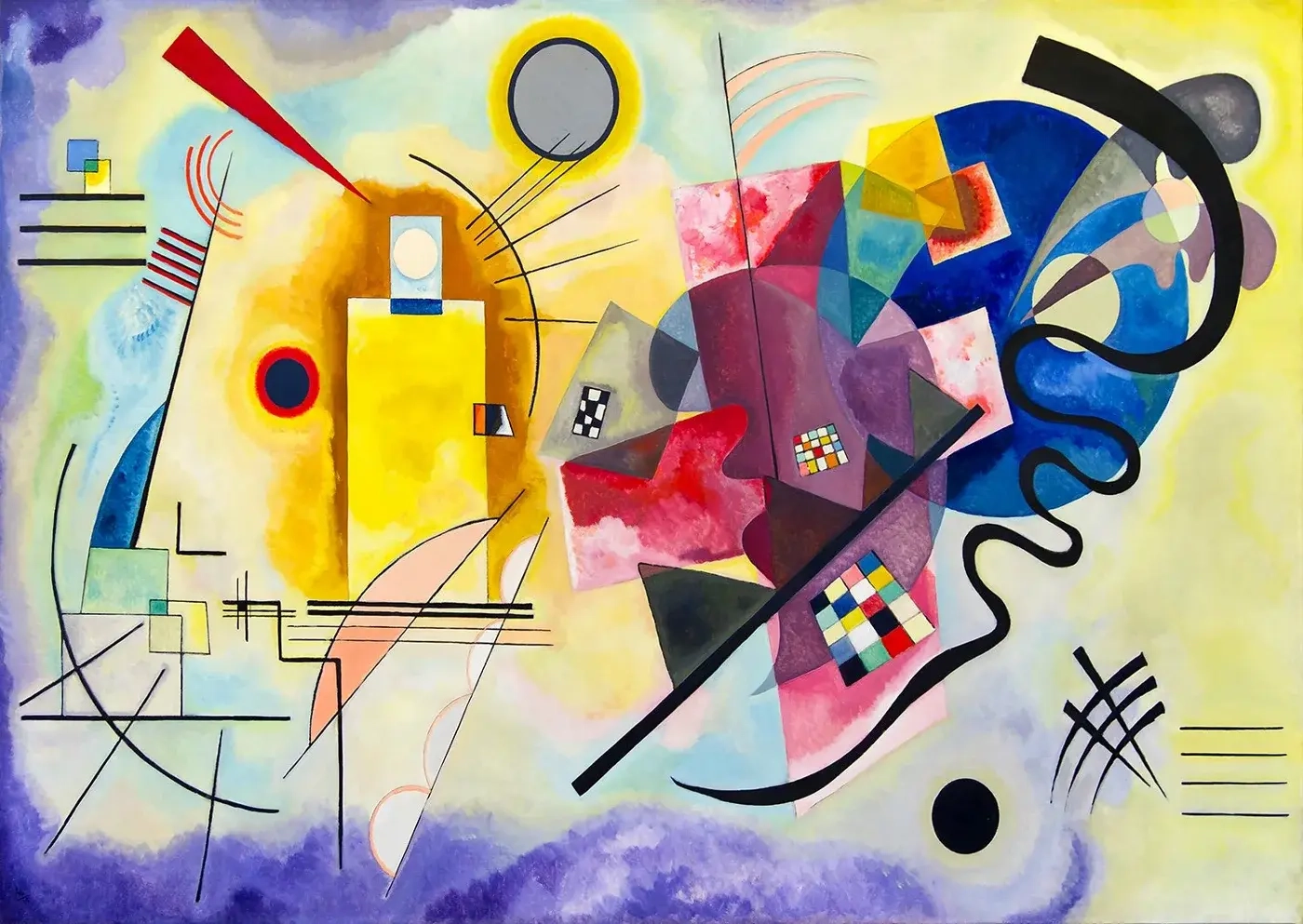 Vassily Kandinsky:Gelb Rot Blau