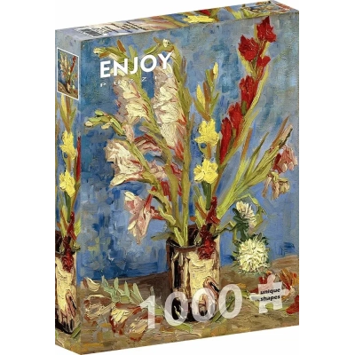 Vincent Van Gogh: Vase mit chinesischen Astern und Gladiolen