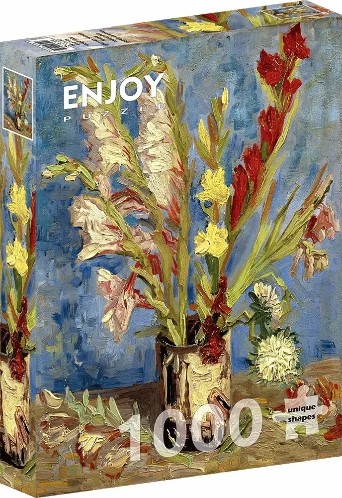 Vincent Van Gogh: Vase mit chinesischen Astern und Gladiolen