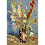 Vincent Van Gogh: Vase mit chinesischen Astern und Gladiolen