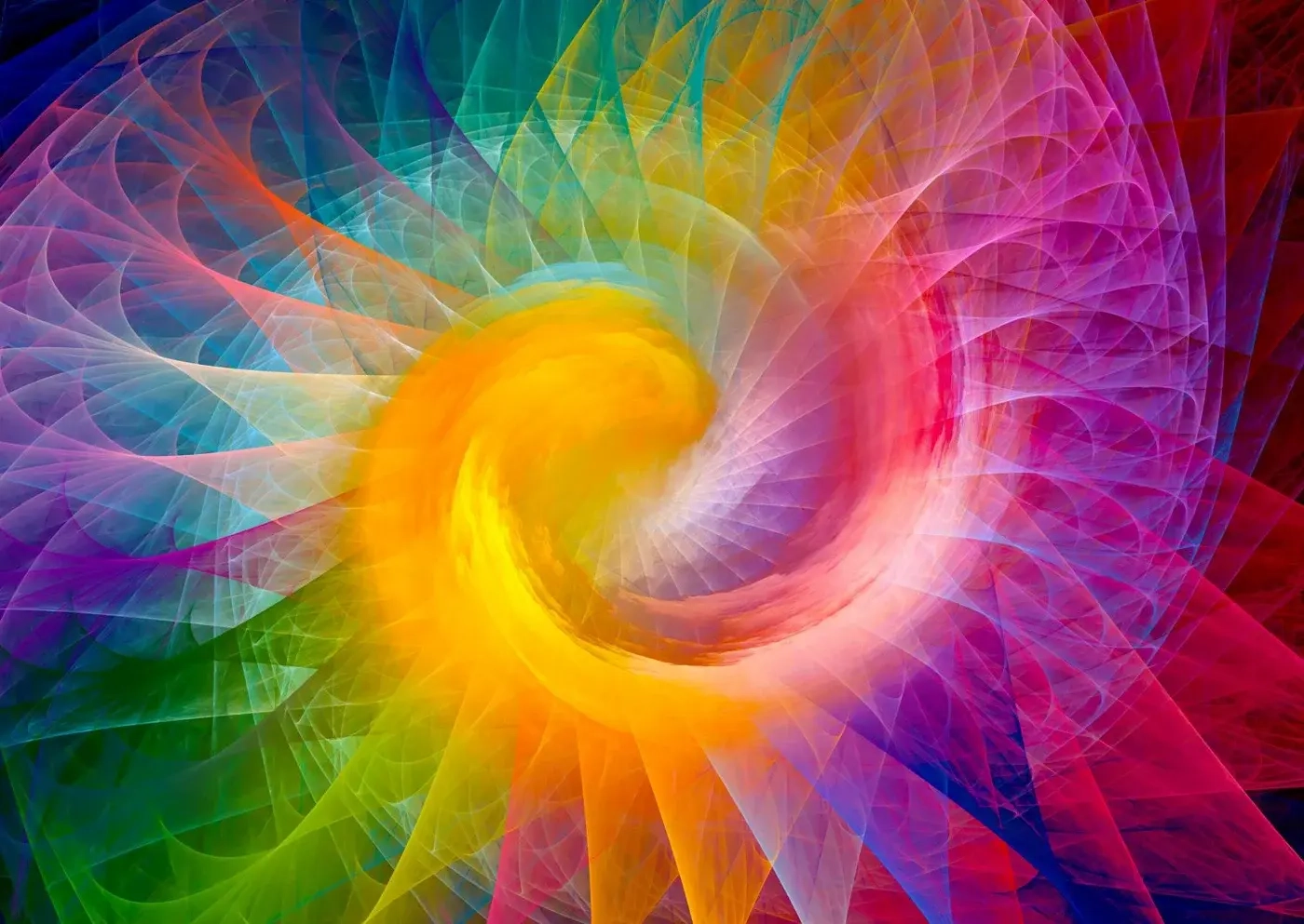 Regenbogen-Ringspirale