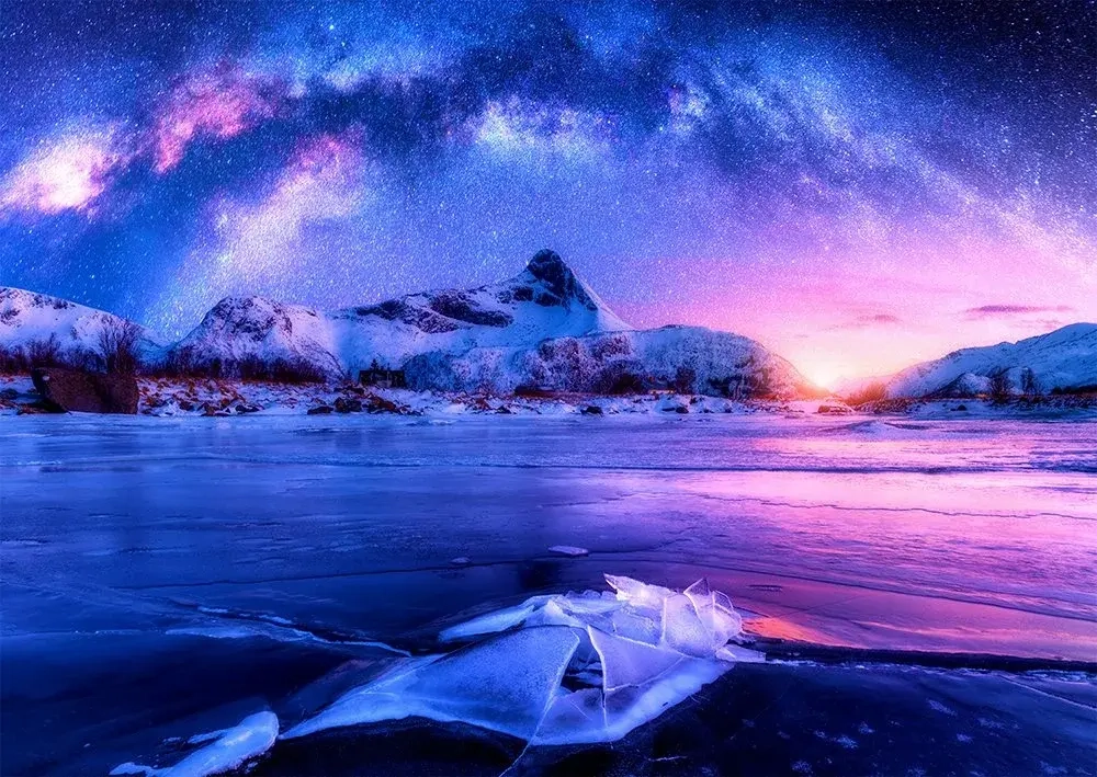 Milchstrasse über den Lofoten, Norwegen