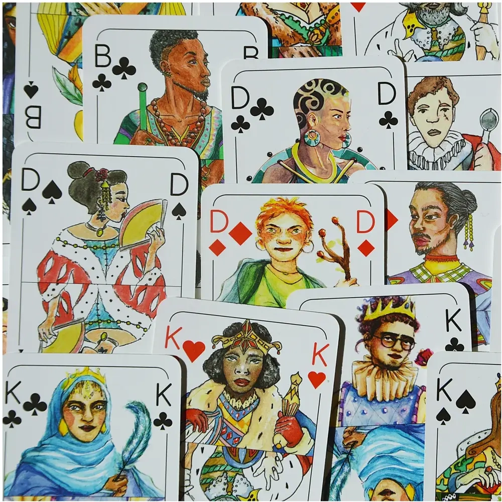 Gendergerechtes Kartendeck (Einzel-Romme)