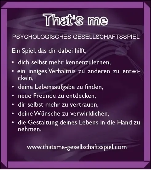 That's Me - Gesellschaftsspiel 