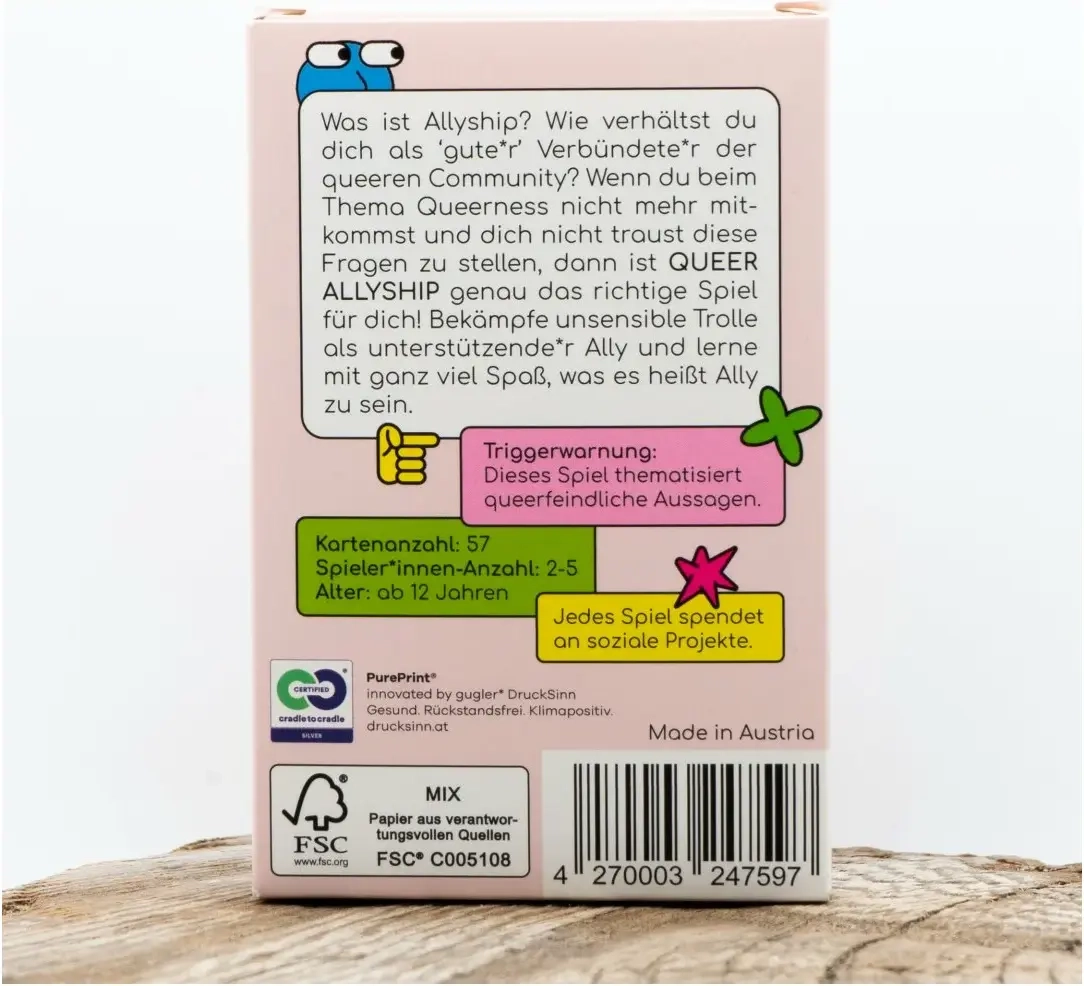 Queer Allyship: Das nachhaltige Kartenspiel für LGBTQIA+ Allies