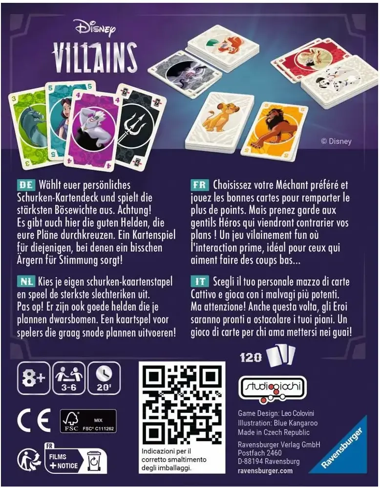 Disney Villains – The Card Game - DE/FR/IT