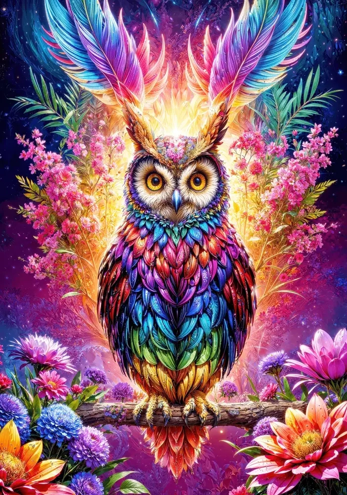 Neon Owl - 3000 Teile
