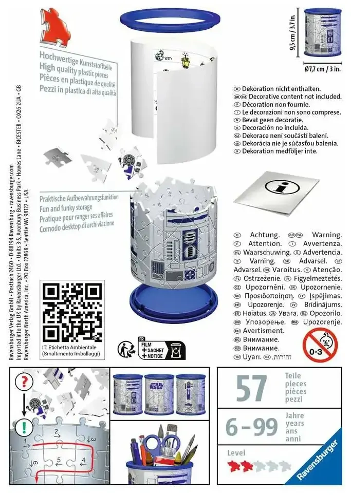 3D Puzzle Utensilo - Star Wars R2D2