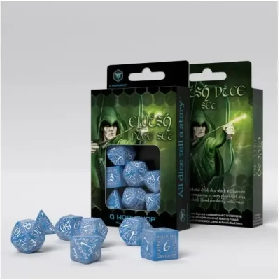 Elvish Glacier & white Dice Set (7)