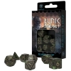 Runic Bottle-green & gold Dice Set (7)