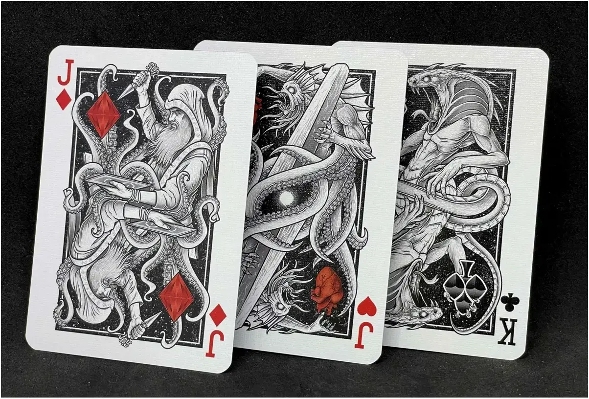 Cthulhu Mythos Poker Cards Black Edition