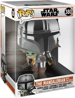 Funko POP! StarWars: Mandalorian - 10 Mandalorian w/ Child Vinyl Figure 25cm"