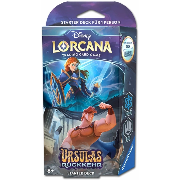 Disney Lorcana - Ursula's Return Starter - Deck "Saphir, Stahl" - DE