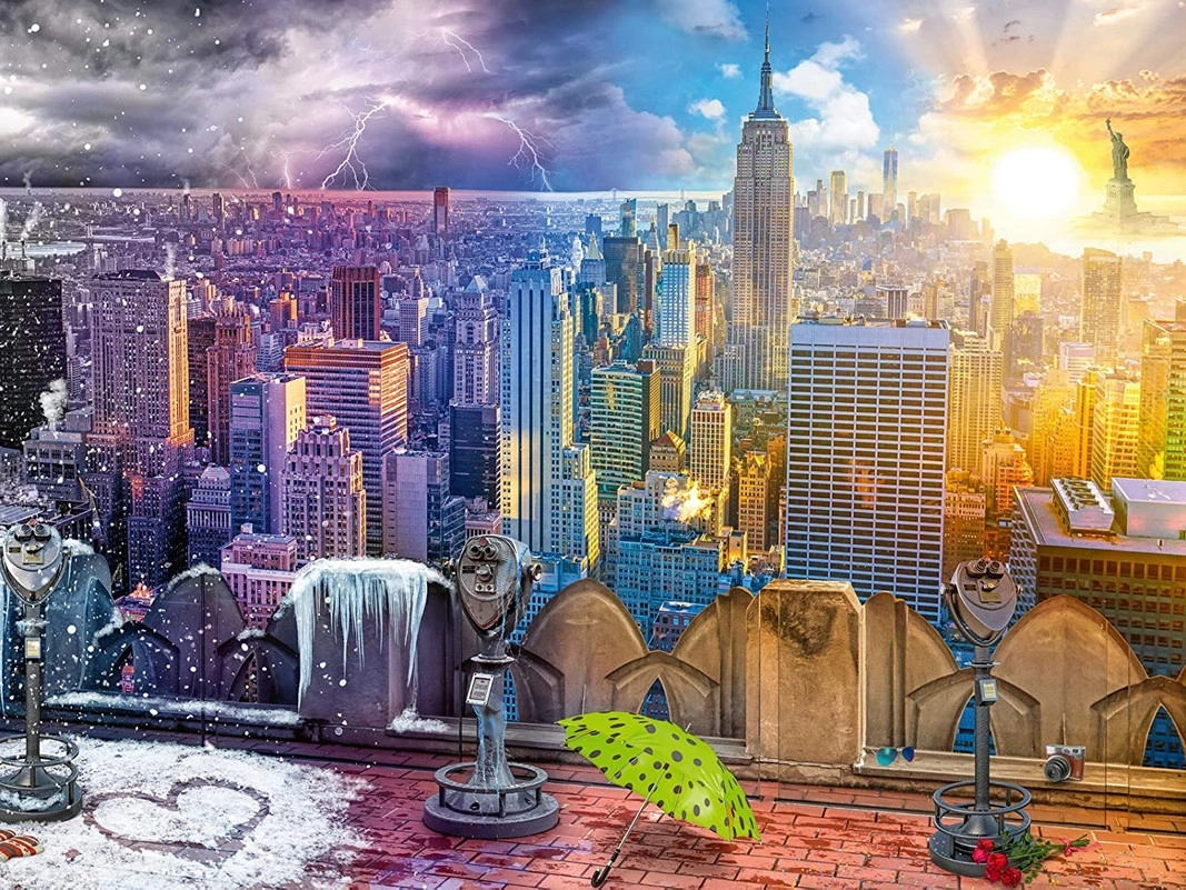 New York im Winter und Sommer