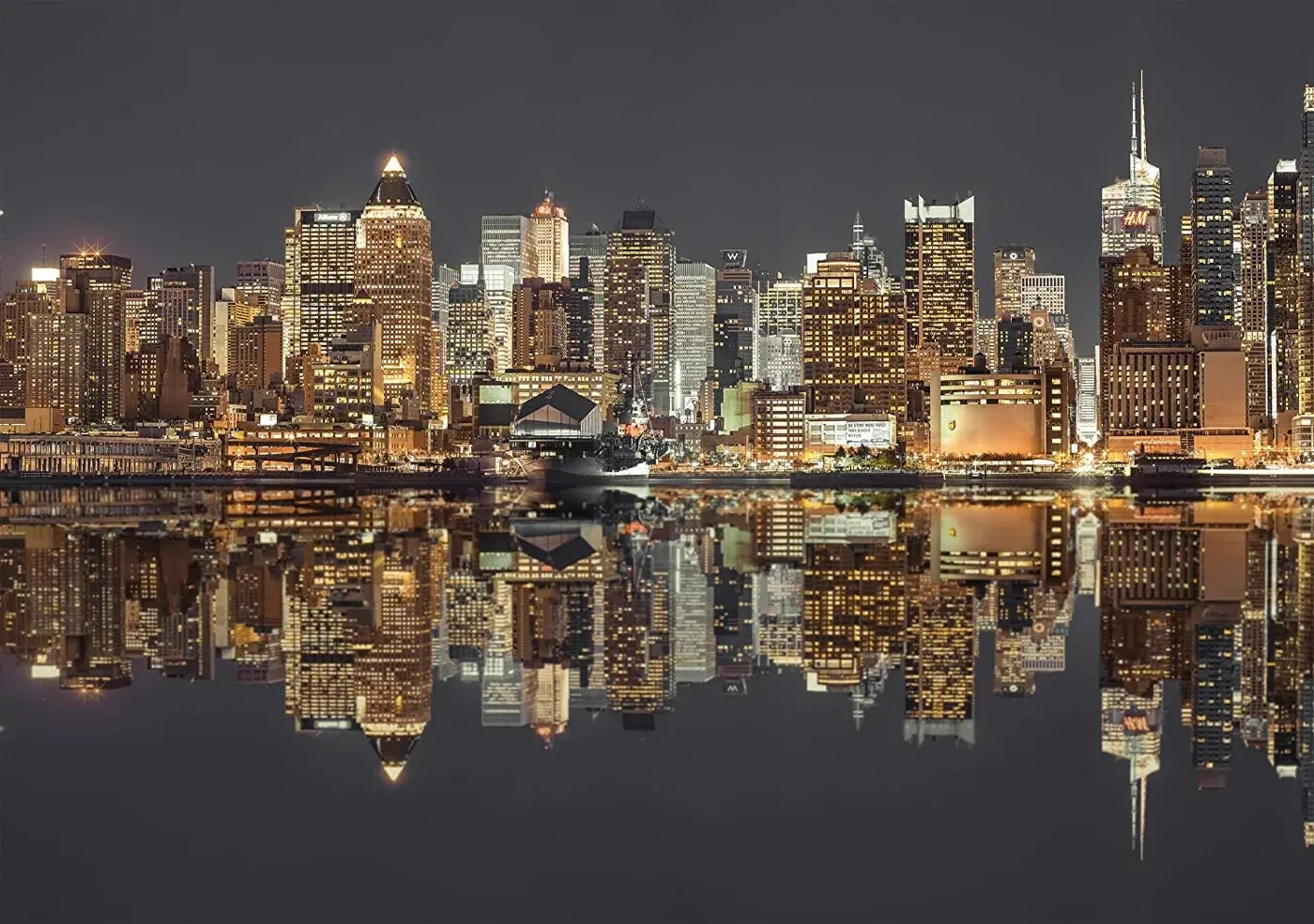 New York Skyline bei Nacht