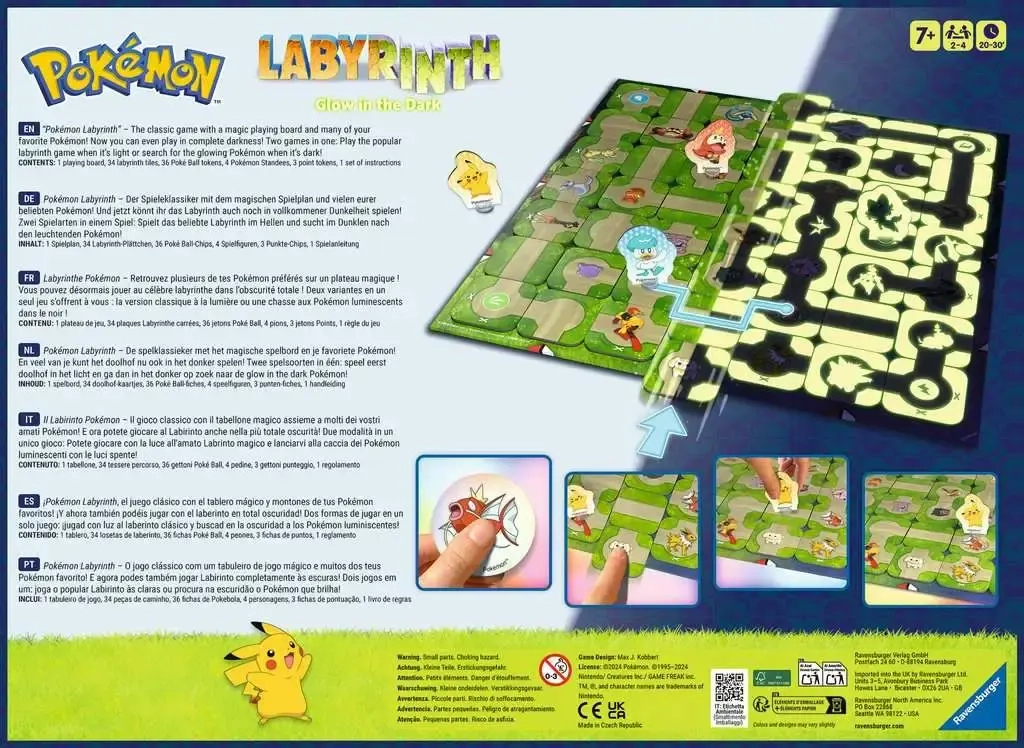 Pokémon Labyrinth - Glow in the Dark - DE/FR/IT/EN