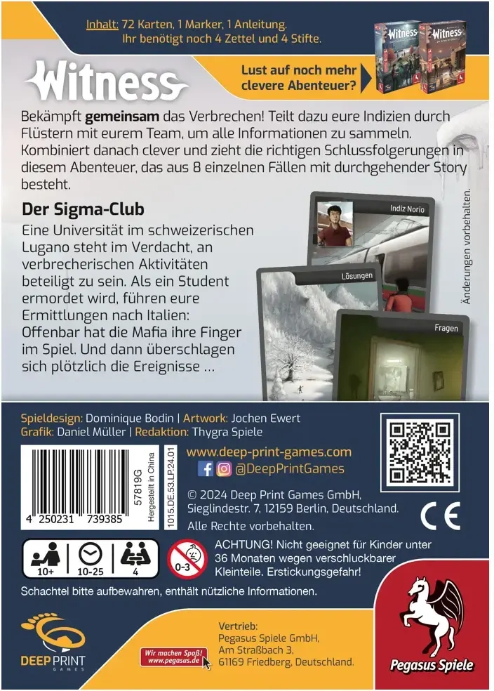 Witness – Der Sigma-Club - DE