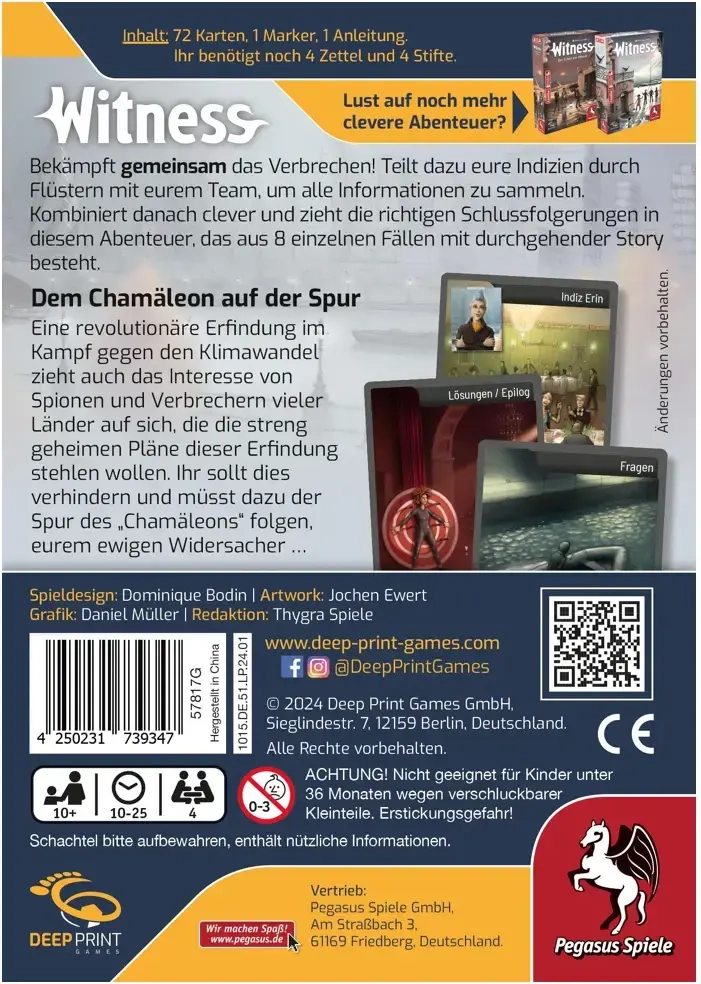 Witness – Dem Chamäleon auf der Spur - DE