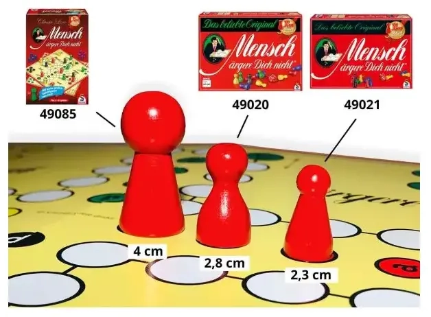 Mensch ärgere Dich nicht mit grossen Spielfiguren