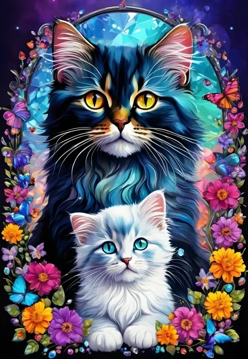 Katzen - Mutterliebe Kollektion