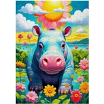 Sonniges Nilpferd