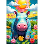 Sonniges Nilpferd
