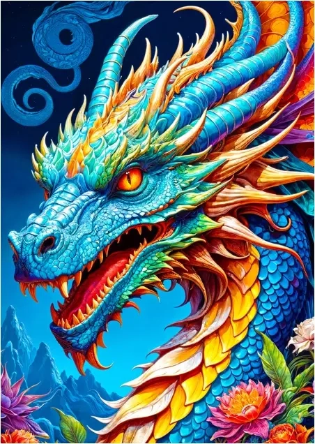 Blauer Drache