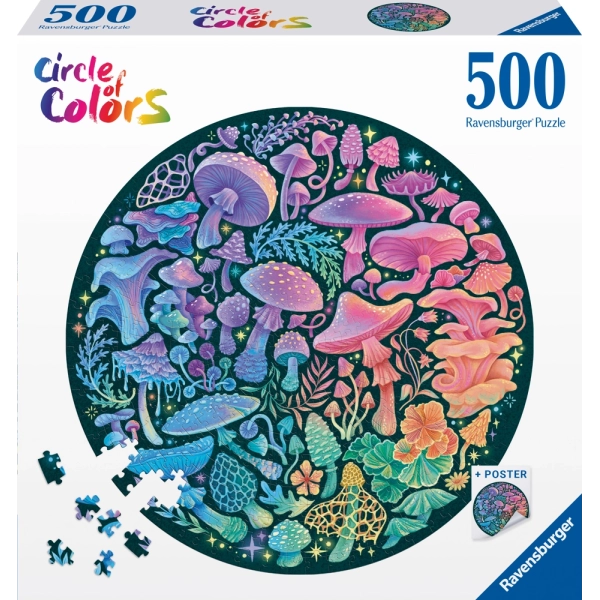 Circle of colors - Mushrooms