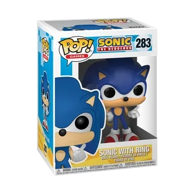 Funko POP! Games: Sonic - Sonic with Ring Vinyl Figur 10cm