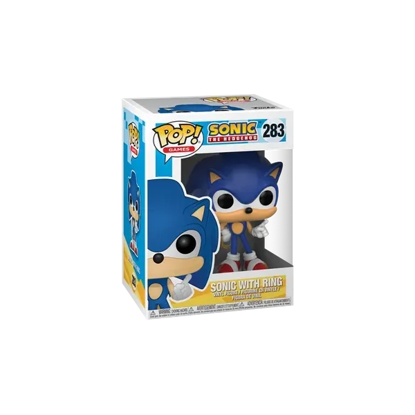 Funko POP! Games: Sonic - Sonic with Ring Vinyl Figur 10cm
